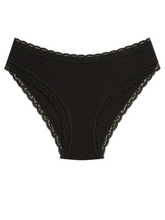 High Waist Bikini Panty - Black